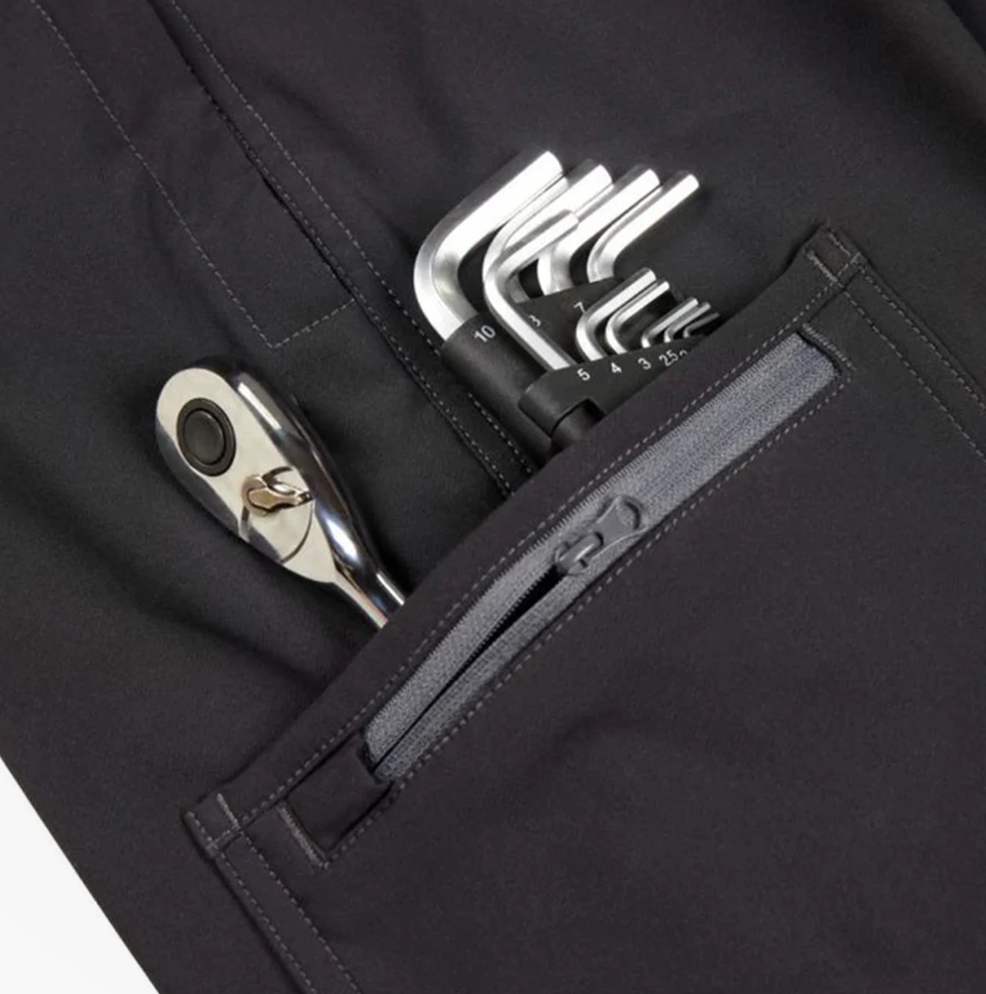 Apache WATSON Mens Workwear Joggers Black Grey - Image 5